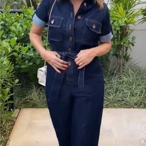 Denin women Jumpsuit sz M. 
Used excellent condition